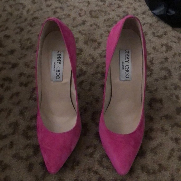 hot pink jimmy choo shoes